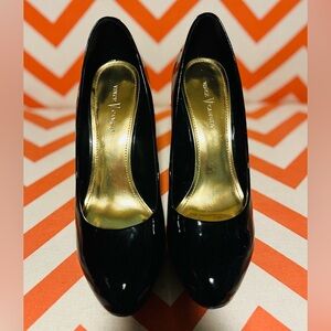 Vince Camuto Glossy Black Heels